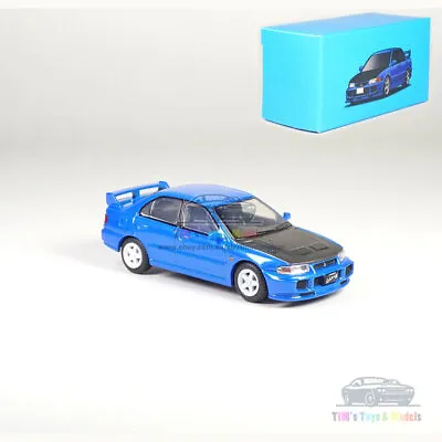 1:64 Mitsubishi Lancer Evolution III Model Car Diecast Vehicle Collection Blue • $22.52