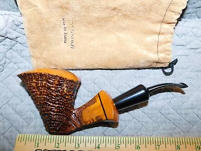 Giant New Unsmoked Mario Grandi No Comment Briar Pipe Sitter 8 1/4th  Long • $150