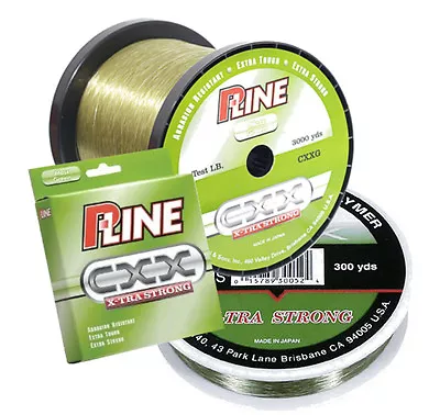 P-Line CXX Moss Green X-Tra Strong Fishing Line 3000 Yards Select 4-10 Lb • $56.08