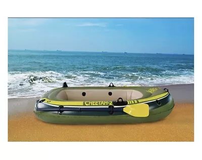 PVC Inflatable 2 Person Fishing Rowing Boat Raft Canoe Kayak • $49.99