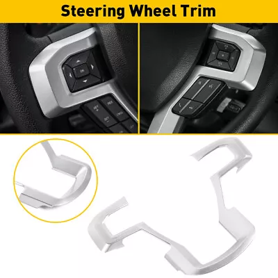 Steering Wheel Cover Trim Interior Accessories For 2017-20 F250 F350 Silver EOA • $18.99