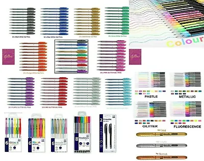 £8.99 • Buy Brand New Gel Pens Glitter Metallic Colour Scented  Sparkle Shine Gel Pens Set  