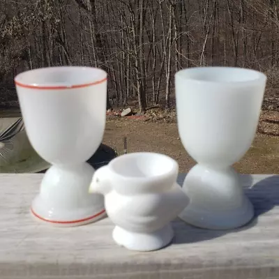 3 Vintage Milkglass Egg Cups/Cups • $10