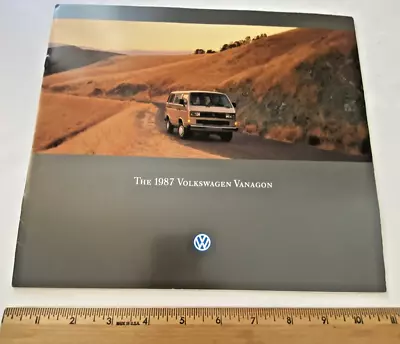 Vintage Original 1987 Volkswagen Vanagon Showroom Dealer Catalog • $7.50