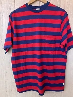 Vintage 60s Hang Ten Red Blue Striped Tee T Shirt 70s Skate Surf True Vintage XL • $100