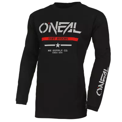 Oneal 2024 Element Squadron Cotton Motocross Offroad Jersey - Black/Grey • $27.99