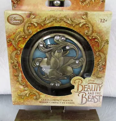 Disney Beauty And The Beast Compact Mirror Enchanted Rose NEW! • $35.95