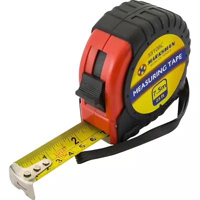 7.5M Tape Measure 25FT Heavy Duty Industrial 25mm Width Smooth Blade Recoil • £5.95