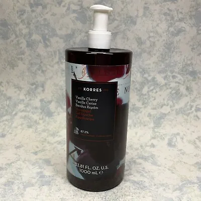 KORRES Vanilla Cherry Shower Gel With Pump 33.81oz - New • $39.99