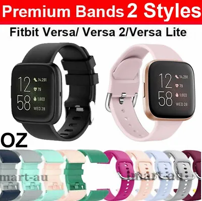 $6.99 • Buy For Fitbit Versa 1/Lite /Versa 2 Replacement Band Straps Wristband Silicone 
