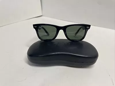 Ray-Ban RB2140 Original Black Wayfarer Classic Unisex Sunglasses W/ Case! • $59.95