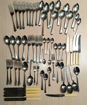 Vintage Mixed Cutlery Pieces X 64 • $175