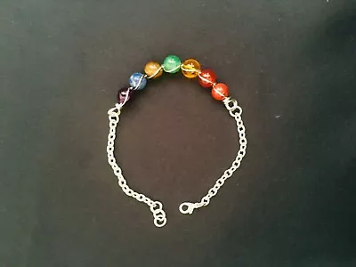 7 Chakra Bracelet Crystals Healing Stones Beads Jewellery Reiki Anxiety Bracelet • £3.49