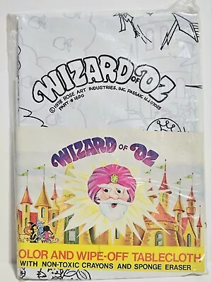 Wizard Of Oz Vintage 1978 Ultra-rare Rose Art Crayons & Eraser Tablecloth #1690 • $300