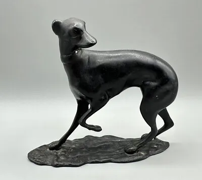 £62.91 • Buy Vintage Bronze Whippet Greyhound Sculpture Metal Dog Figure 6in”