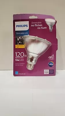 Philips 120W PAR38 Dimmable 13w LED Light Bulb Bright White Flood 827276 • $17.50