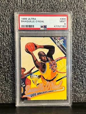 1996 Ultra SHAQUILLE O’NEAL #204 PSA 9 • $17.99