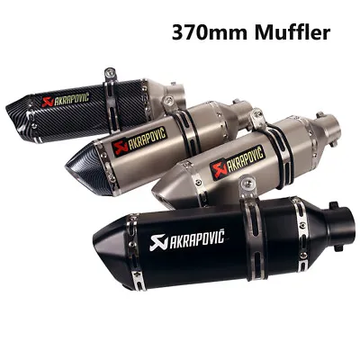 38-51mm Universal Exhaust Tips Sport Motorcycle Muffler Tail Pipe Silencer 370MM • $65.19