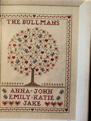 Vintage Style Family Tree Cross Stitch Design Chart • £1.29