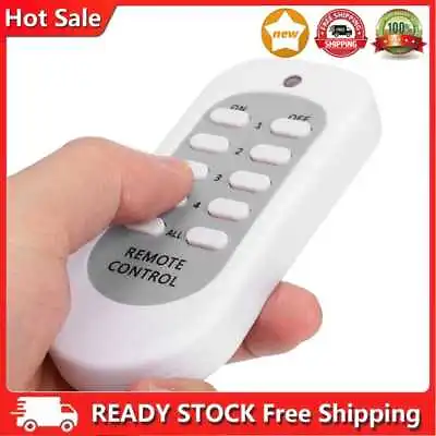 £5.99 • Buy 10A Mobile Plug 240V 50Hz Wireless Remote Control Socket On/Off For Home Kitchen