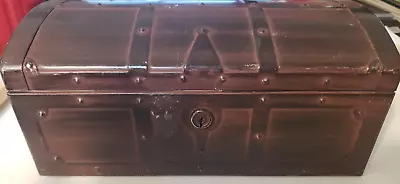 $69 • Buy Vintage Kennedy Mfg. Co. Van Wert, OH METAL TREASURE CHEST BOX