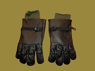 U.s Military Style D-3a Leather Gloves Cold Wet Weather Size 6 X- Large W/liner • $29.98