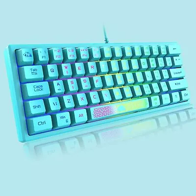 60% Gaming Keyboard Optical True RGB Chroma Backlit Wired Keypad For PS4 XBOX • $26.90