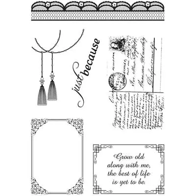 MAGNOLIA LACE - Clear Stamp Set - Magnolia Lane Collection - Ultimate Crafts • £4.99