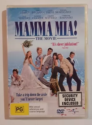 Mamma Mia The Movie DVD Region 4 VGC Meryl Streep Pierce Brosnan Free Postage • $6.95