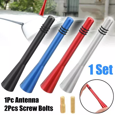 Universal Car Short Stubby Antenna Aerial AM/FM Radio Mast Auto Accessories Kit • $7.74