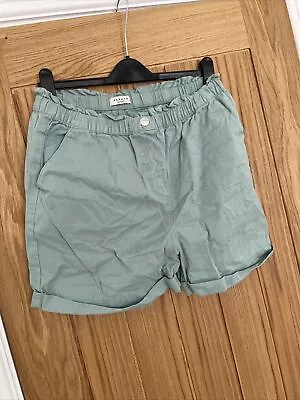 Women’s Green Paper Bag Shorts Size 14 ✨WORN ONCE✨ • £0.99