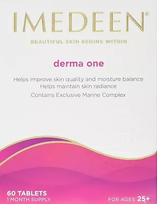 Imedeen Beautiful Skin Begins Within DERMA ONE 60 Tablets New • £19.99