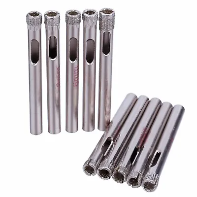 10Pcs 1/4  Inch 6mm Diamond Hole Saws Granite Drill Bits Masonry Tools For Stone • $11.98