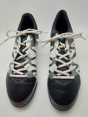 Mens Adidas Indoor Soccer Shoes Black And White Size 11 • $24