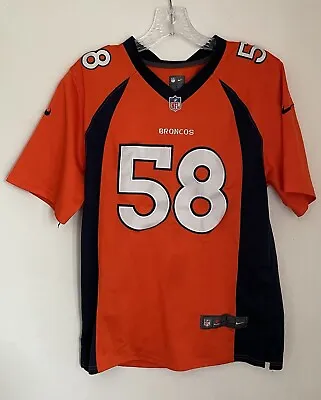 NFL Denver Broncos Von Miller #58 Stitched On Field Jersey Size Kids L 14/16 • $24.99