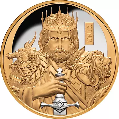 THE KING OF CHESS 1oz PP Niue 2023 GOLD COIN • $3569.68