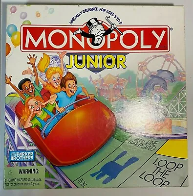 1996 PARKER BROTHERS Monopoly Junior Board Game. Designed For Ages 5 To 8 • $20.15