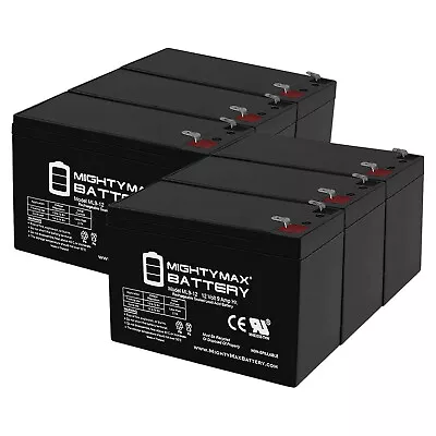 Mighty Max 12V 9Ah SLA Replacement Battery For Vapor X12 - 6 Pack • $119.99