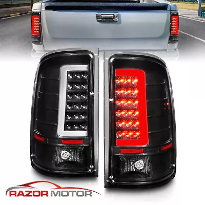 2007-2013 For GMC Sierra 1500/2500/3500 HD Black C Light Bar LED Tail Lights • $159.86