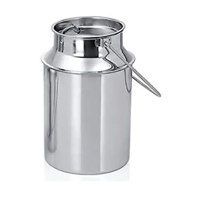 Stainless Steel Milk Storage Can With Lid 10 L • £50.42