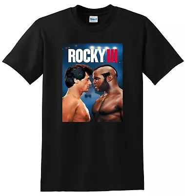 ROCKY 3 III T SHIRT Sylvester Stallone Bluray Dvd Cover SMALL MEDIUM LARGE XL • $24.99