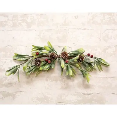 Merry Mistletoe Faux Botanical 16  W Swag • $11.95