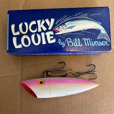 Vintage Lucky Louie 5” Louie Salmon Plug Fishing Lure Great Condition • $14.95