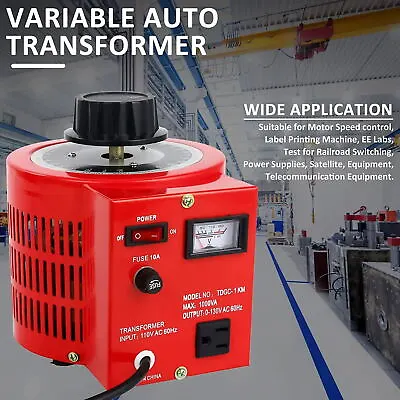 500W Transformer Variable AC Voltage Converter Regulator Output 0-130V 60Hz New • $49.99