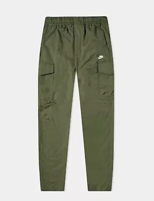 NEW Nike NSW Woven Utility Cargo Pants Olive Green DD5207-222 Men's Size Large • $59.88