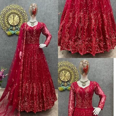 £43.20 • Buy Gown Salwar Kameez Suits Indian Women Ready Made Anarkali Ethnic Kurti Designer
