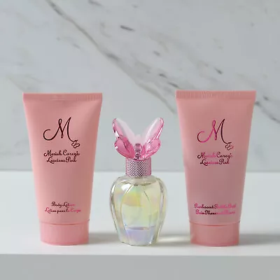 Mariah Carey Luscious Pink 0.5 Fl Oz Perfume 1.7 Oz Lotion 1.7 Oz Bath Pre-owned • $50