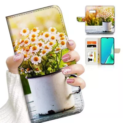 ( For Samsung S7 ) Wallet Flip Case Cover AJ24056 Flower • $12.99