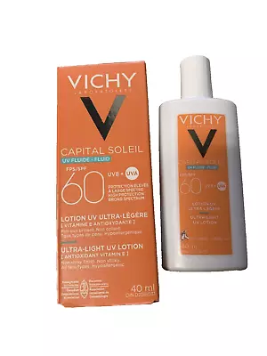 Vichy Capital Soleil Ultra Lightweight Mineral Sunscreen SPF 60 50ml NEW IN BOX • $18