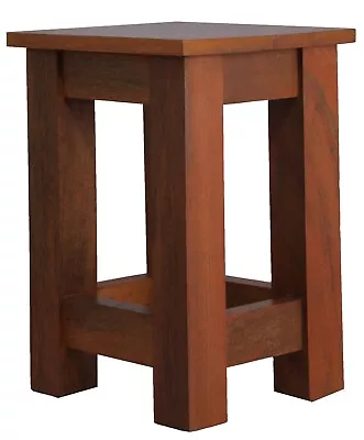 Side Plant Table | Solid Mango Wood Telephone/Lamp/Bedside/End Stand • £34.95